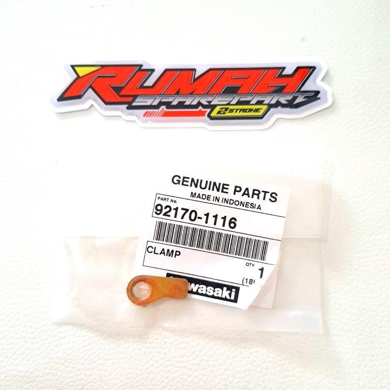 PLAT BESI KLEM KLEMAN PENAHAN KABEL SPULL MAGNET NINJA 150 SS R RR NEW OLD ORIGINAL KAWASAKI 92170-1