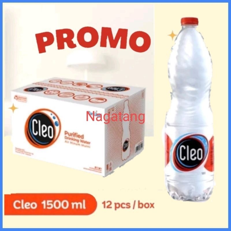 

CLEO AIR MINERAL 1500ML 1 KARTON ISI 12 BOTOL