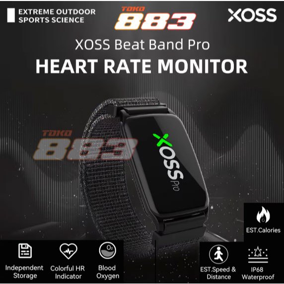 XOSS Beat Band Pro Arm Heart Rate Monitor Armband Optical Sensor Lengan Detak Jantung HRM Cycling Jo