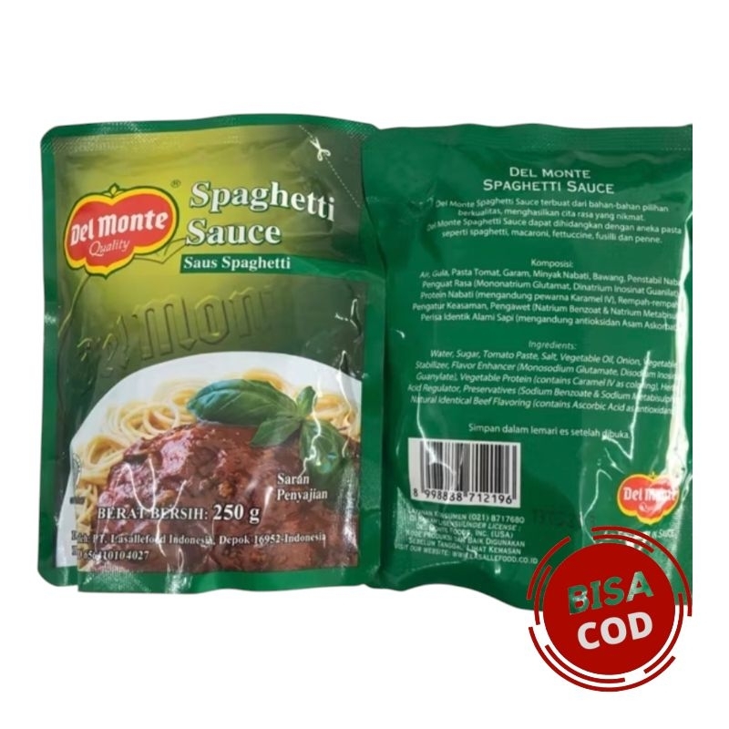 

Delmonte Spaghetti Sauce pouch 250gr