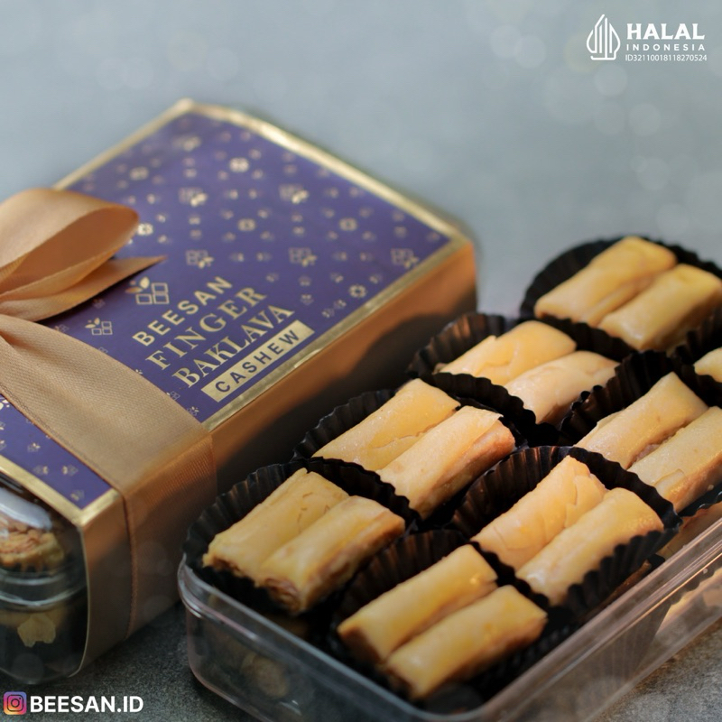 

Finger Baklava Cashew 160g (Isi 48 pcs)