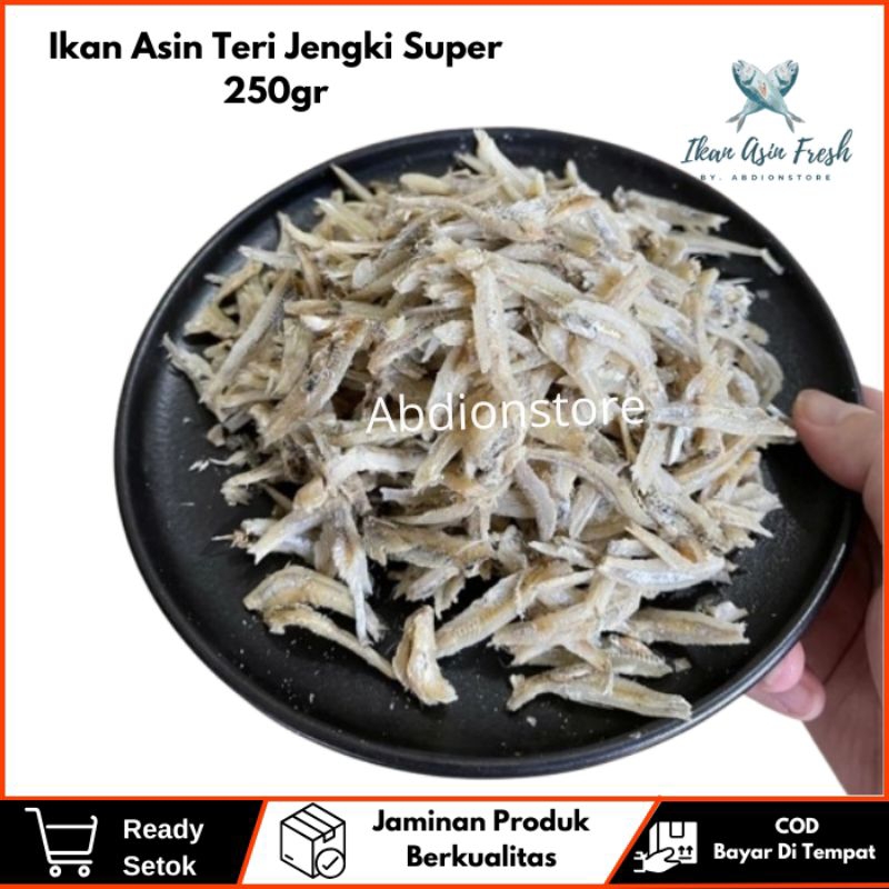 

Murah Ikan Asin Teri Jengki Belah Kualitas Super Fresh 250gr Enak