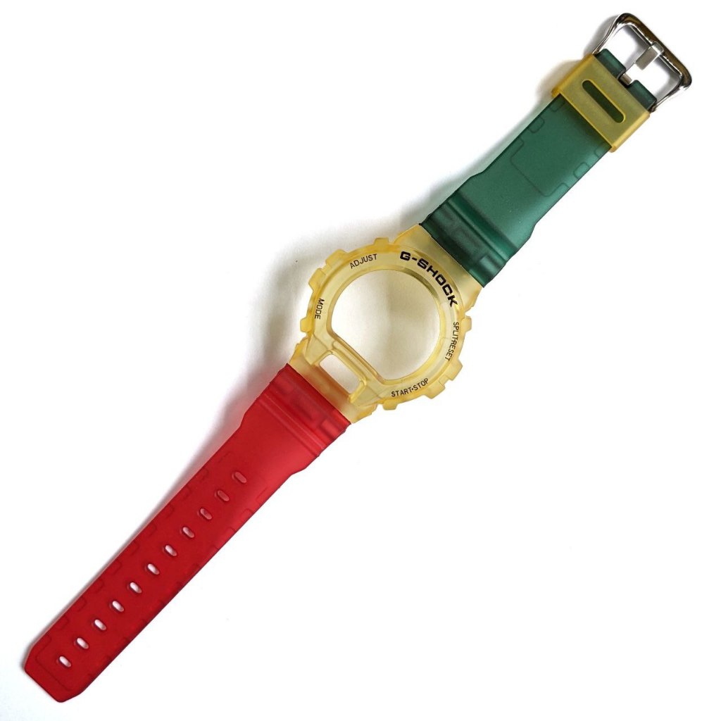 BNB BEZEL STRAP CASIO G-SHOCK GSHOCK DW 6900 DW 6600 JELLY DOFF RASTA MATTE