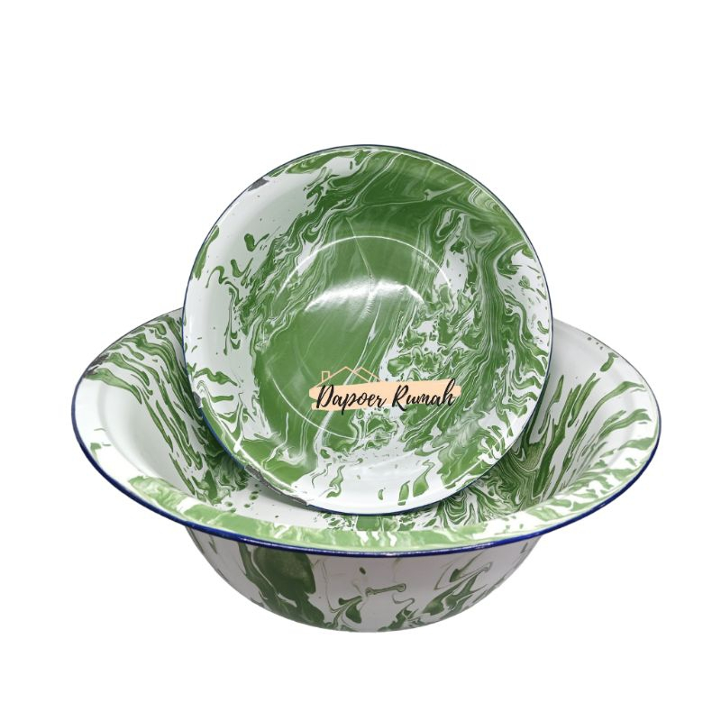 Baskom Blirik 30 Cm/Baskom Blirik Jadul/Baskom Enamel