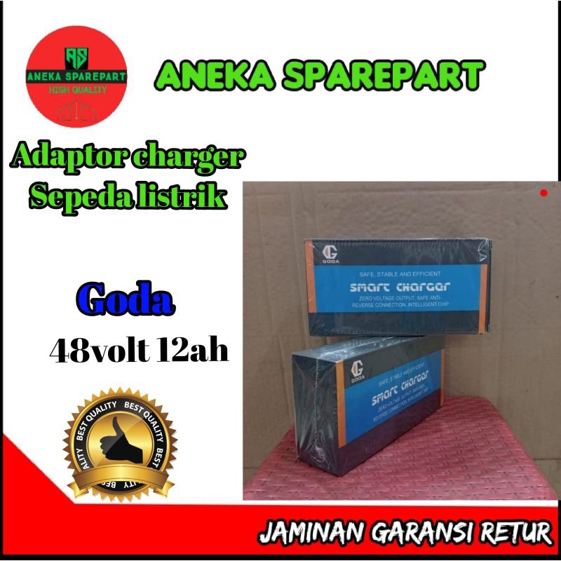 pengisi daya baterai sepeda listrik GODA 48v 12ah
