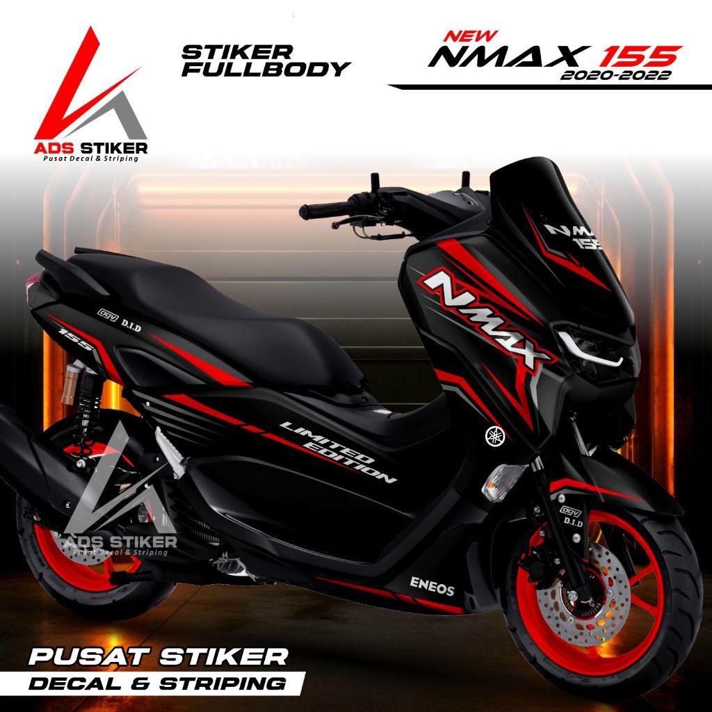 (PROMO) Decal nmax new fullbody polos - Sticker nmax new full body 2020 -2022 terbaru List 2 Gold
