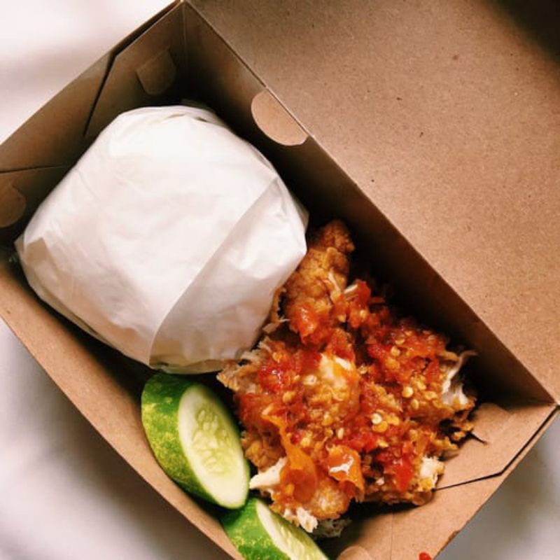 

ayam geprek + nasi