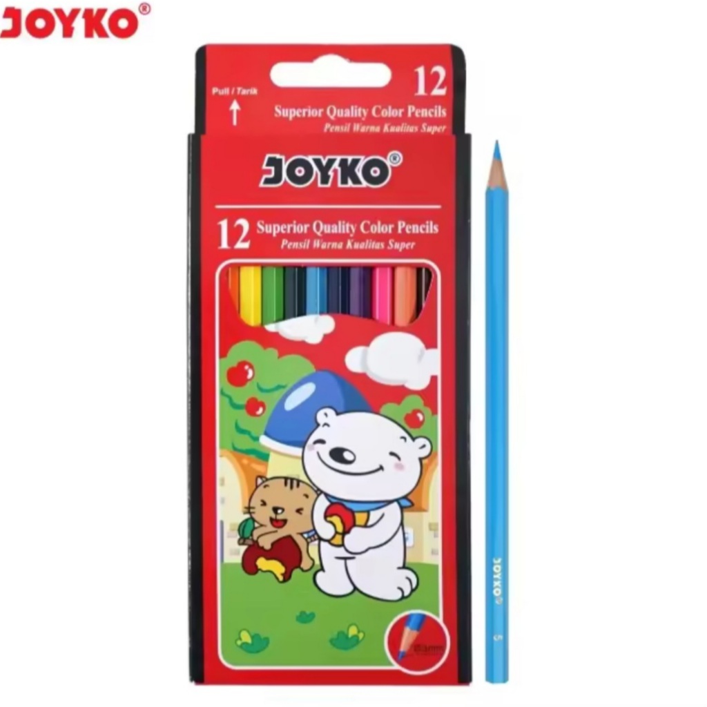 

Joyko Pensil Warna Color Pencil CP-12PB 12 Warna Panjang