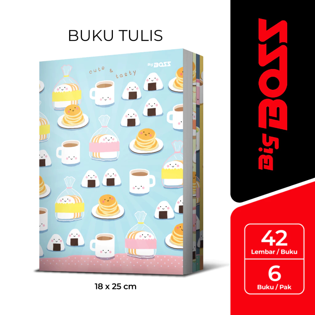Buku Tulis Big Boss 42 Lembar 1 Pack isi 6 Buku