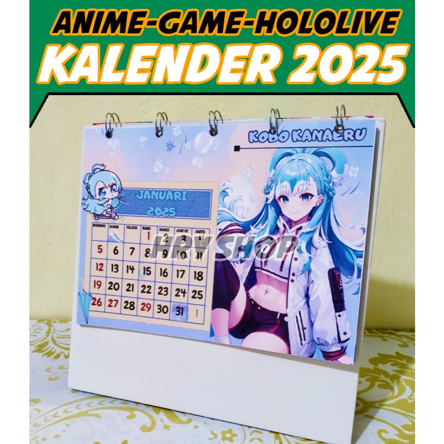 

Kalender Meja 2025 One Piece/Anime/Game/Hololive/Kalender Anime/Kalender Genshin Impact/Kalender/Kalender Hololive/Kobo Kanaeru