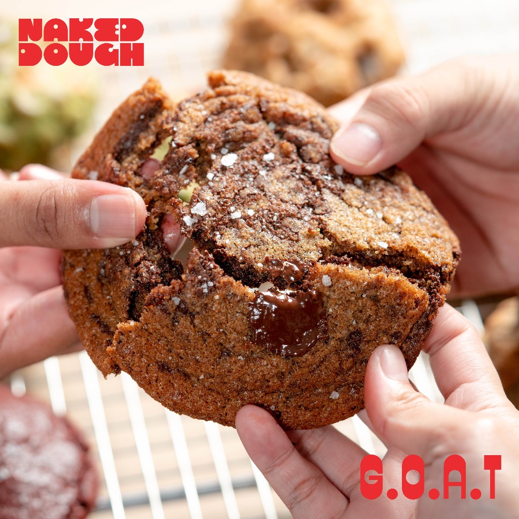 

Naked Dough - G.O.A.T - Greatest of All Time Soft Chewy Cookie - Giant Series