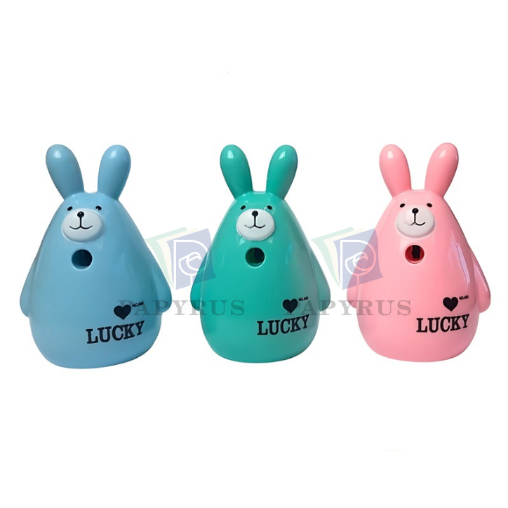 

RAUTAN PENSIL / ASAHAN PENSIL / SHARPENER / RAUTAN MEJA / RAUTAN PUTAR JU JIA 660 RABBIT / KELINCI