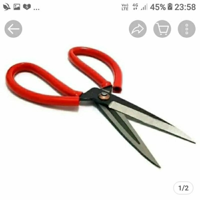

gunting potong bahan kain tailor scissor gunting kodok 8inch