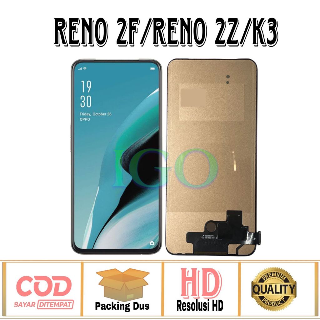 LCD TOUCHSCREEN OPPO RENO 2F / OPPO K3 / OPPO RENO 2Z OLED FULLSET COMPLETE