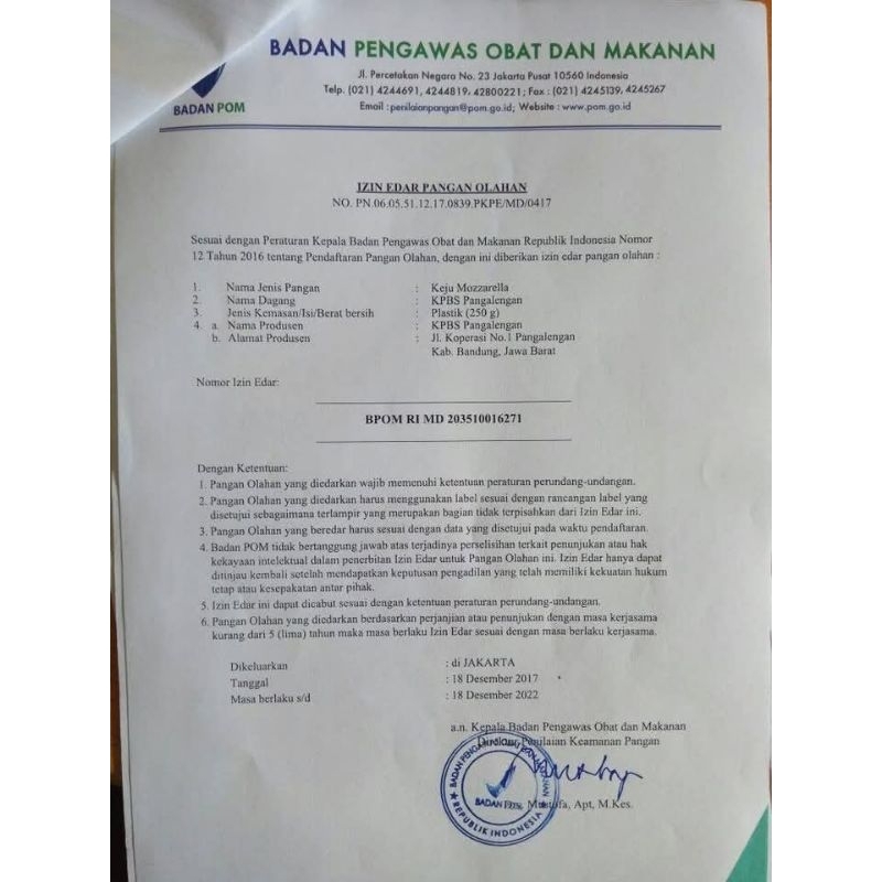 

RK 01 250 Gram Mozzarella KPBS Pangalengan Halal Impor