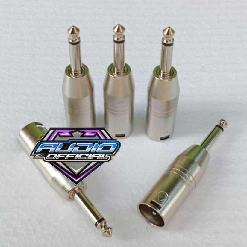 Converter / Konektor Canon XLR Male to Jack Akai 6.5 Mono / Konektor XLR to TOA