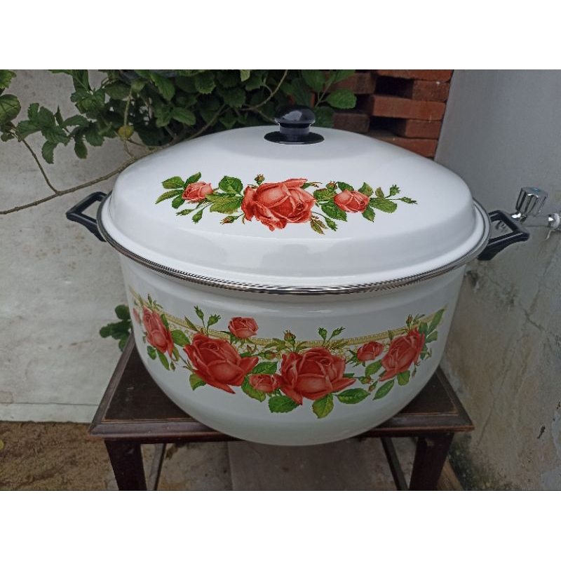 Panci Enamel Jumbo diameter 50 Cm 45 Liter Panci besar