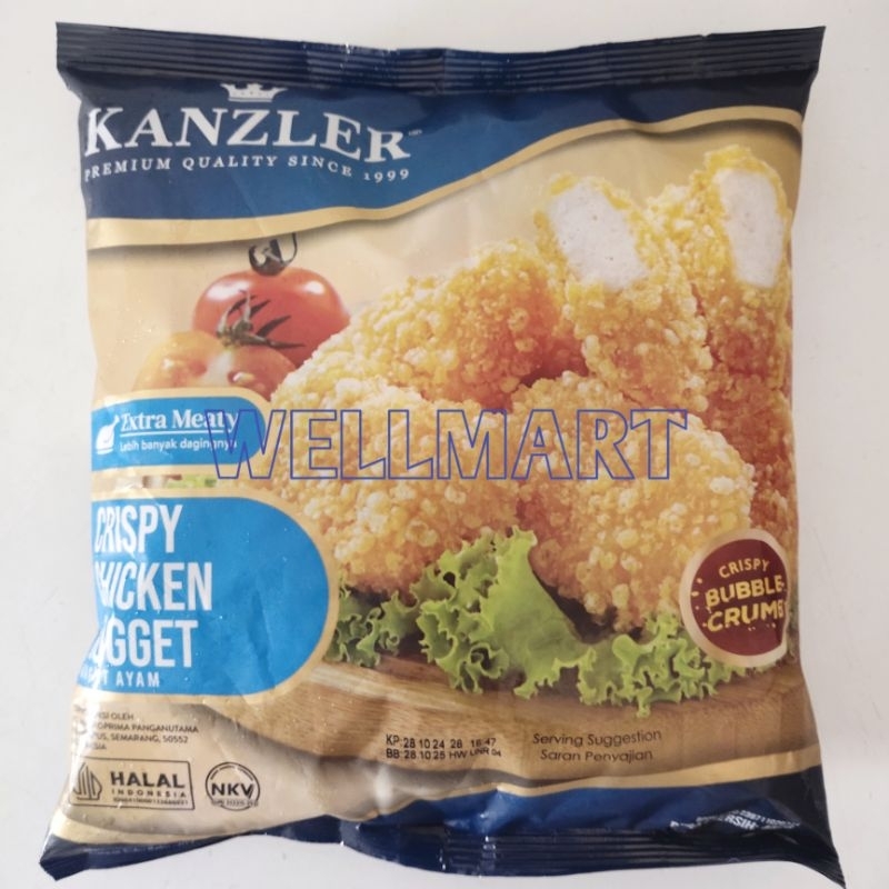 

Kanzler Crispy Chicken Nugget 450gr Naget Ayam Crispy Bubble Crumb