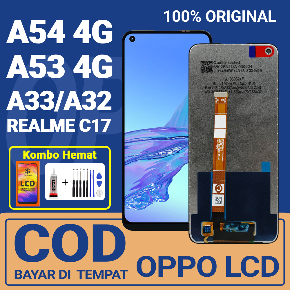 [ORIGINAL] LCD OPPO A53 / A54 / A33 / A32 / RealmeC17 / Realme7i  lcd Touchscreen Original 100% Full