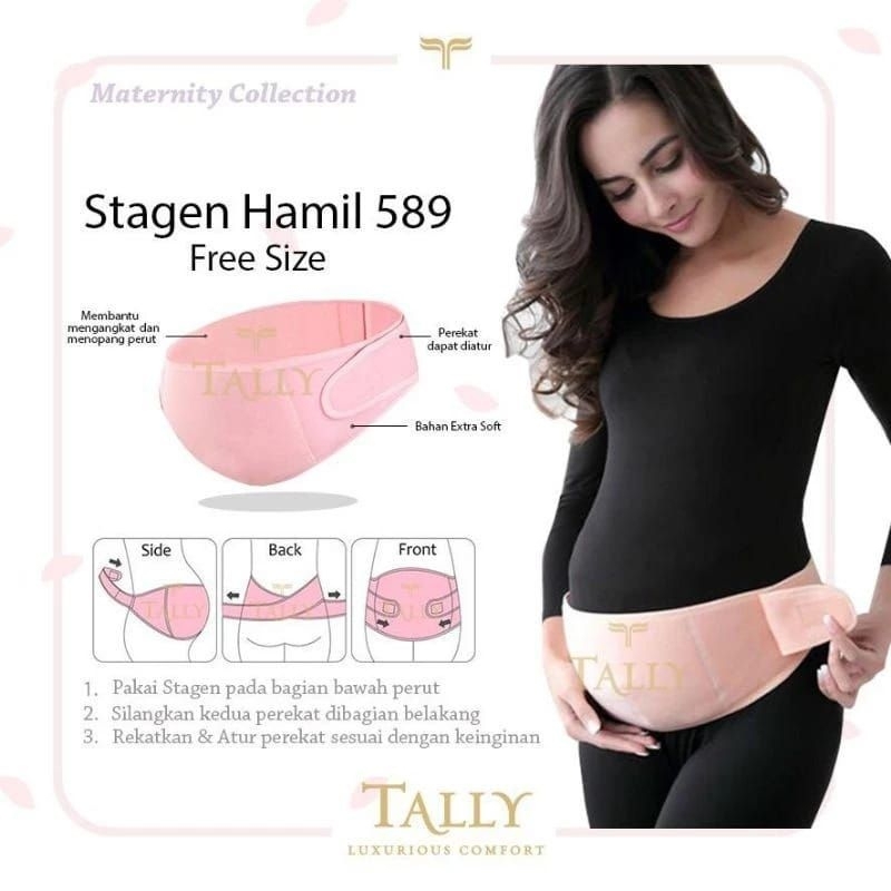 Premium Stagen Wanita Hamil Tally 589 Korset Ibu Hamil Tally Stagen Penyangga Perut Ibu Hamil