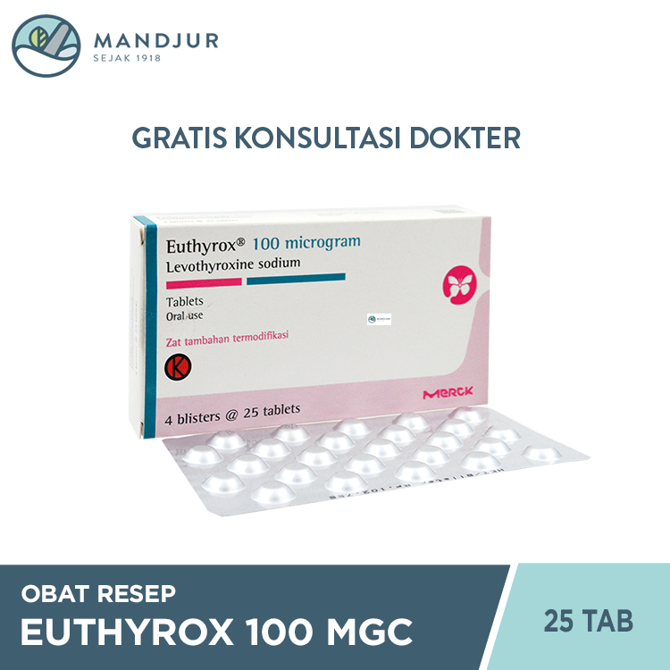 Euthyrox 100 mcg 25 Tablet