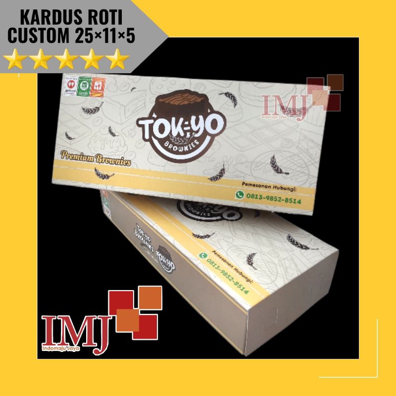 

BOX ROTI CUSTOM 25x11x5 KARDUS ROTI BROWNIES 25×11×5 DUS PACKAGING