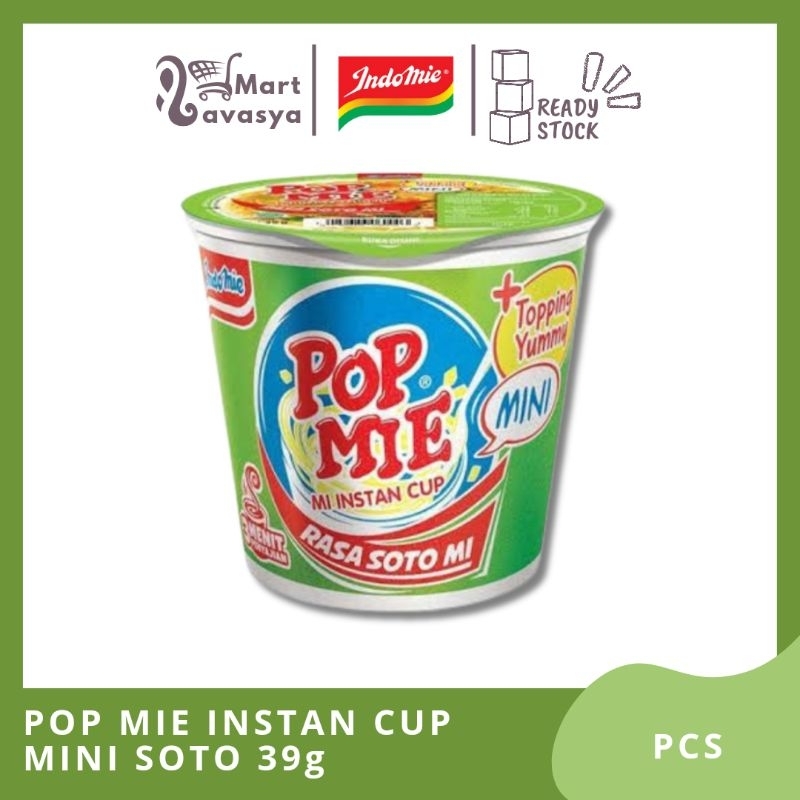 

POP MIE INSTAN CUP MINI SOTO 39g - 1 PCS - KOTA BANDUNG - LAVASYA MART