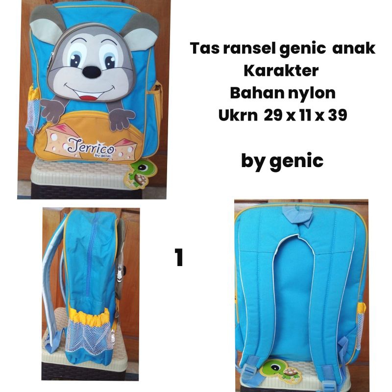 Tas Ransel Karakter Anak Genic