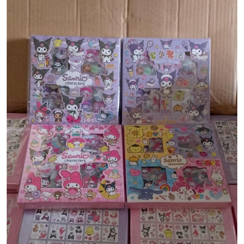 

Stiker Labubu Kuromi isi 100 pcs