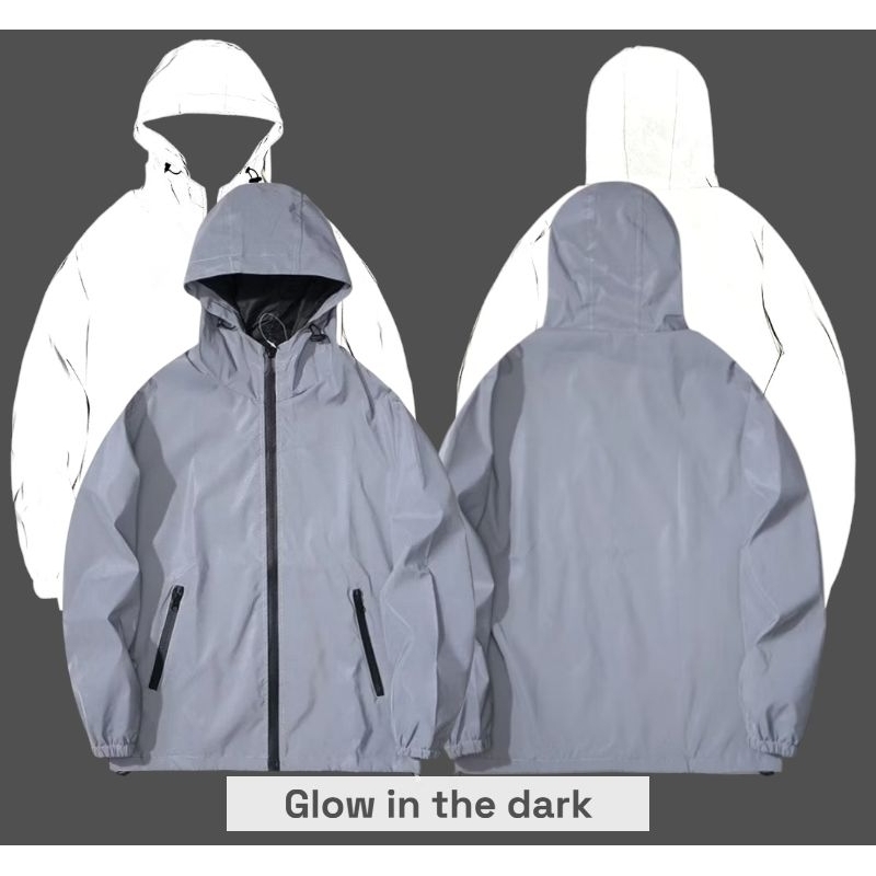 JAKET CASUAL GLOW IN THE DARK.REFLETIF.JAKET GORCOP
