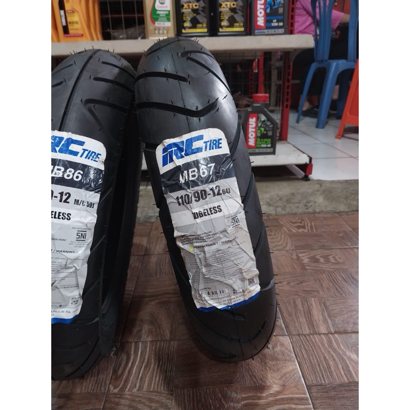 Ban Belakang Motor Scoopy Ring 12 // IRC MB86 110/90-12 TUBELESS // BAN MOTOR SCOOPY, FREEGO