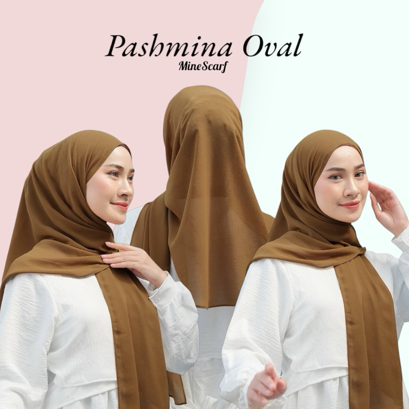MINESCARF Pashmina Oval Ceruty Babydoll Premium Promo Grosir Jilbab Pasmina Murah