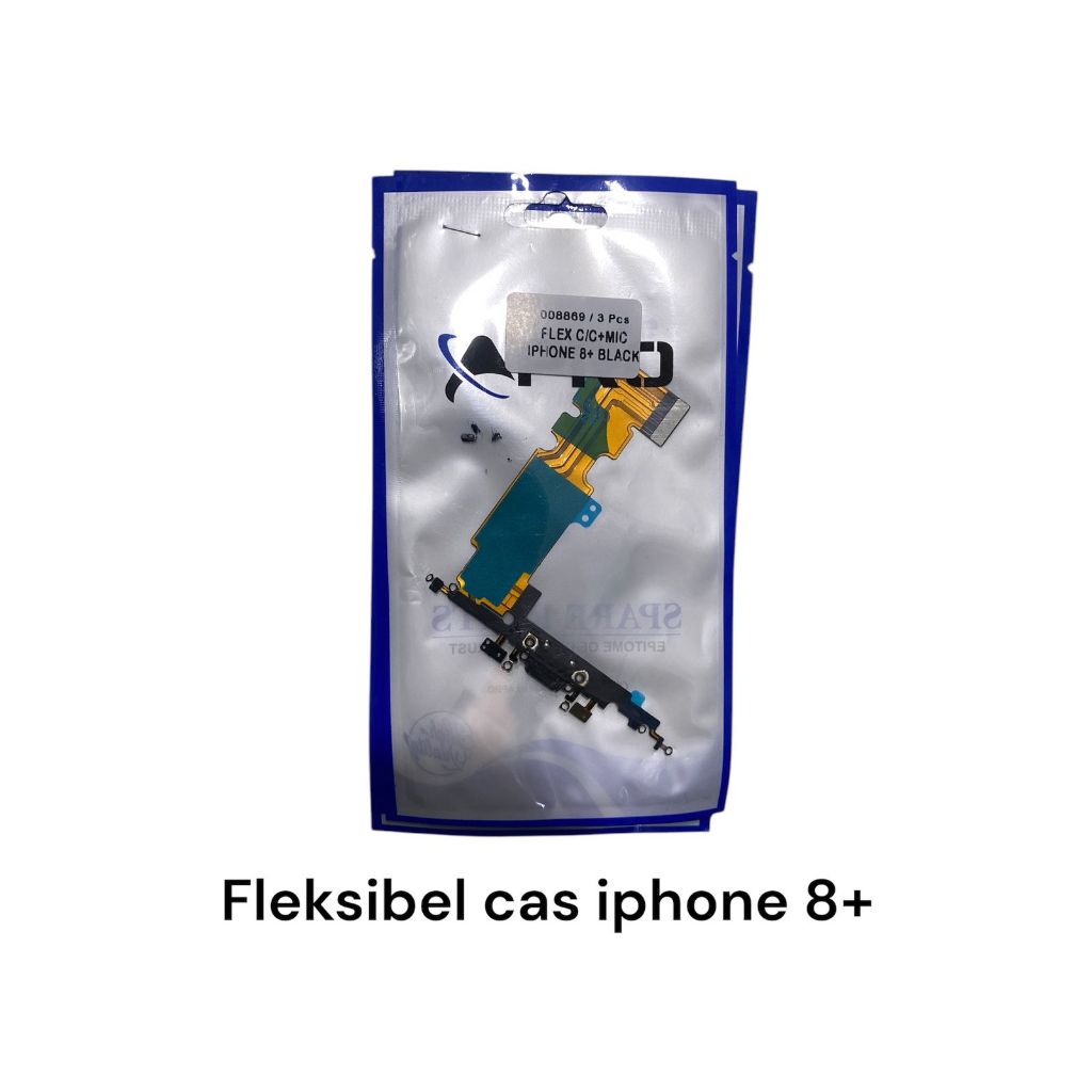 Flexible cas set flex c/c for iphone 8+ 8 plus murah non ic