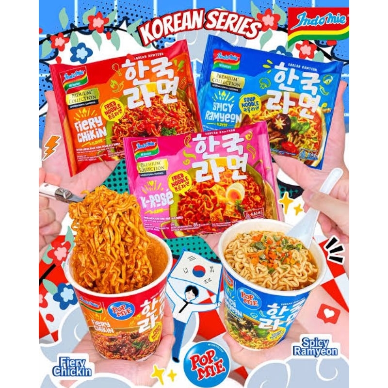 

Popmie pop mie Korean Ramyeon series spicy ramyeon fiery chikin 74g satuan