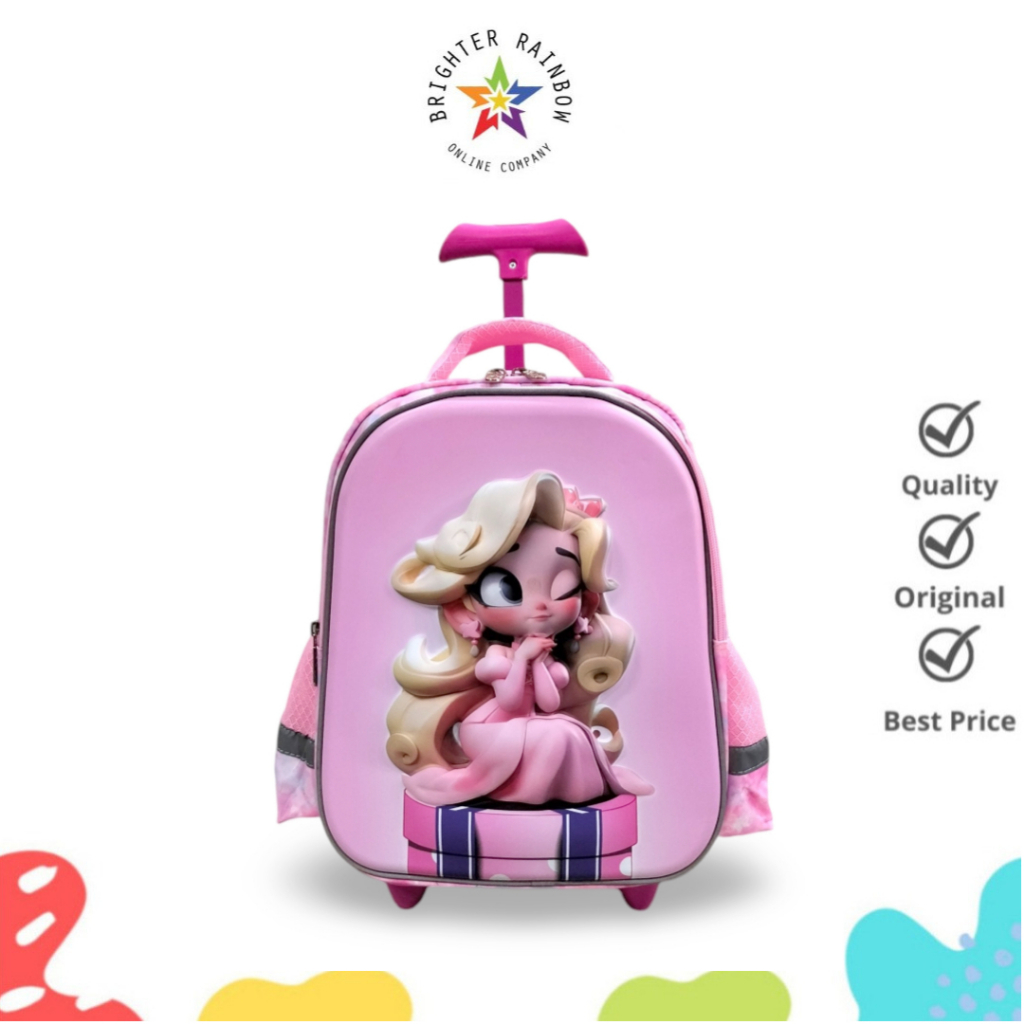 Ransel Trolly Powa HSD 224013 Tas Sekolah Anak TK Perempuan Karakter Imut
