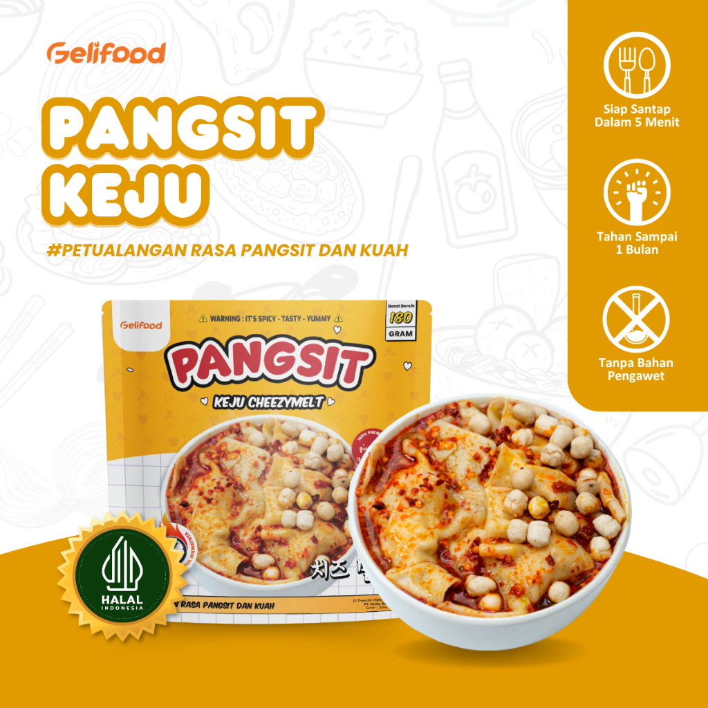 

Geli Food - Pangsit Keju Kuah Merecon (Isi Ayam Keju)