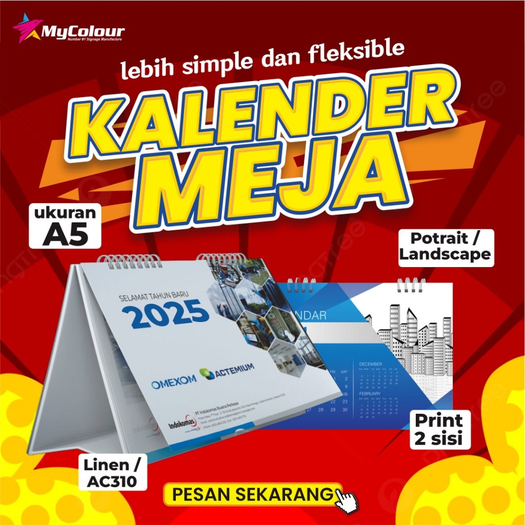 

KALENDER DUDUK / MEJA CUSTOM (POTRAIT & LANDSCAPE)