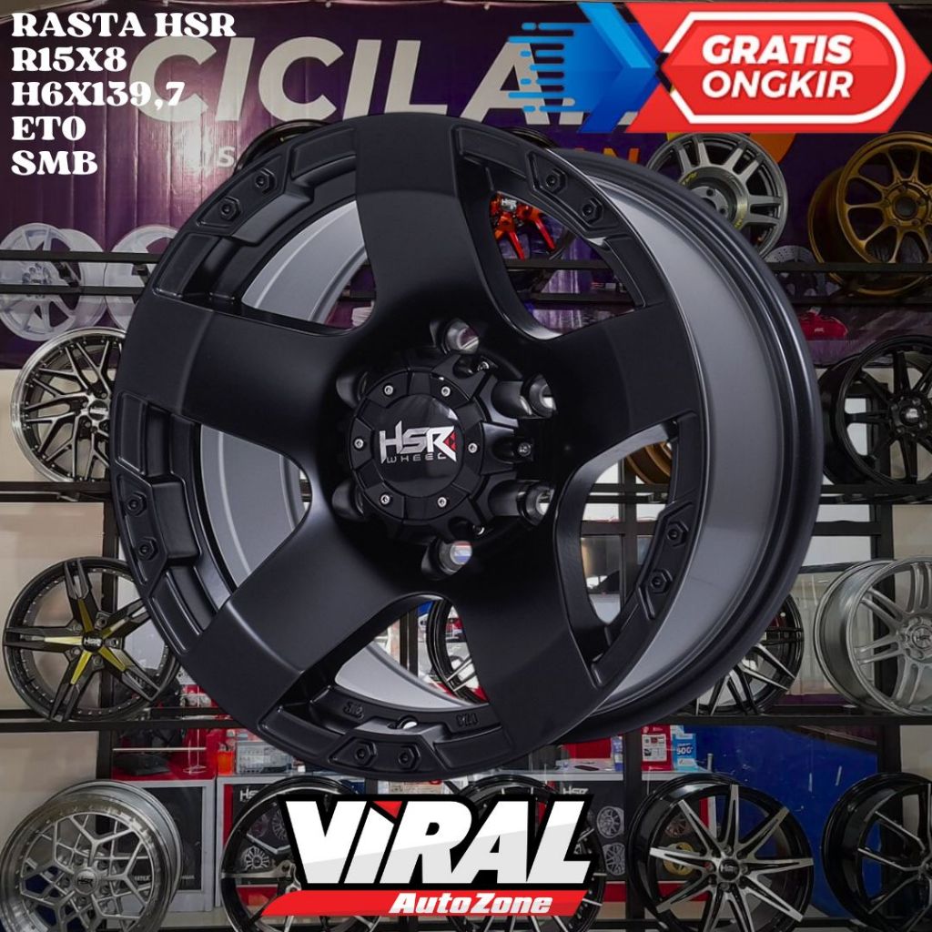 Velg Mobil BLAZER , TERRANO , RANGER , PANTHER , HSR RASTA RING 15 R15