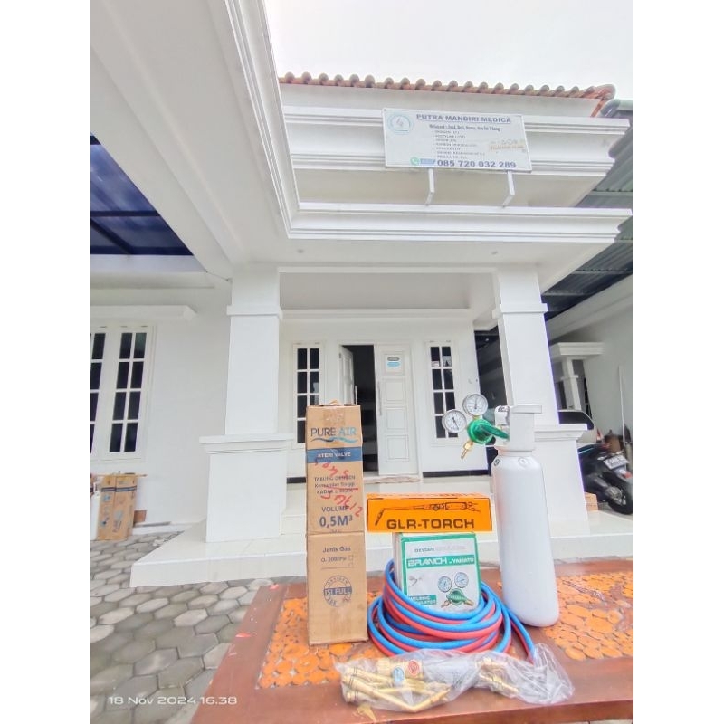 Tabung Oksigen 0,5m3 + Paket Las