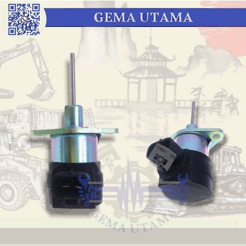 Solenoid engine stop kubota L4018