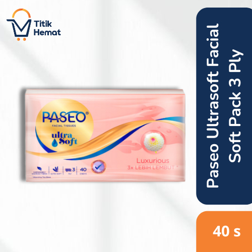 Paseo Ultrasoft Facial Travel Pack 40's