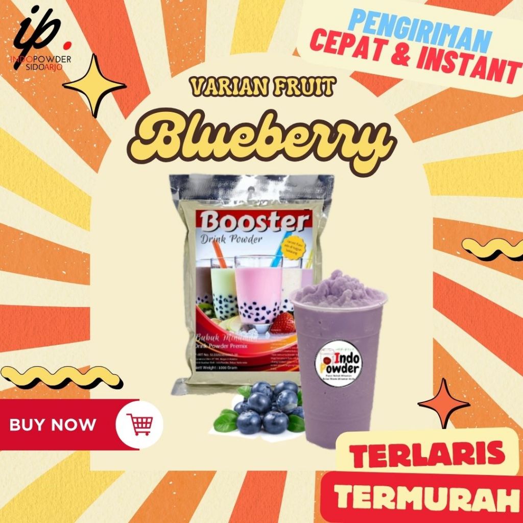 

Bubuk Minuman BLUEBERRY 1Kg - BLUEBERRY Bubuk 1Kg - BLUEBERRY Powder 1Kg / INDOPOWDER BOOSTER