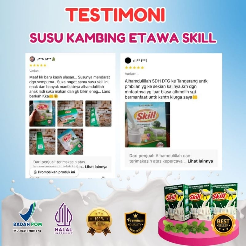 

SUSU ETAWA SKILL kemasan Revil 250g