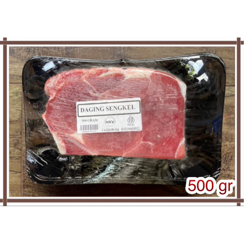 

Daging Sengkel 500 gr - Daging Sapi Sengkel 500gr