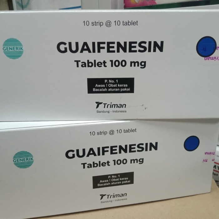 GUAIFENESIN 100 S TRIMAN