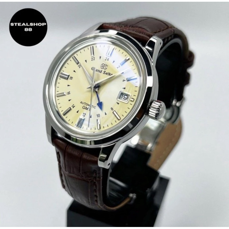 Seiko GS Cream NH34 GMT Grandseiko