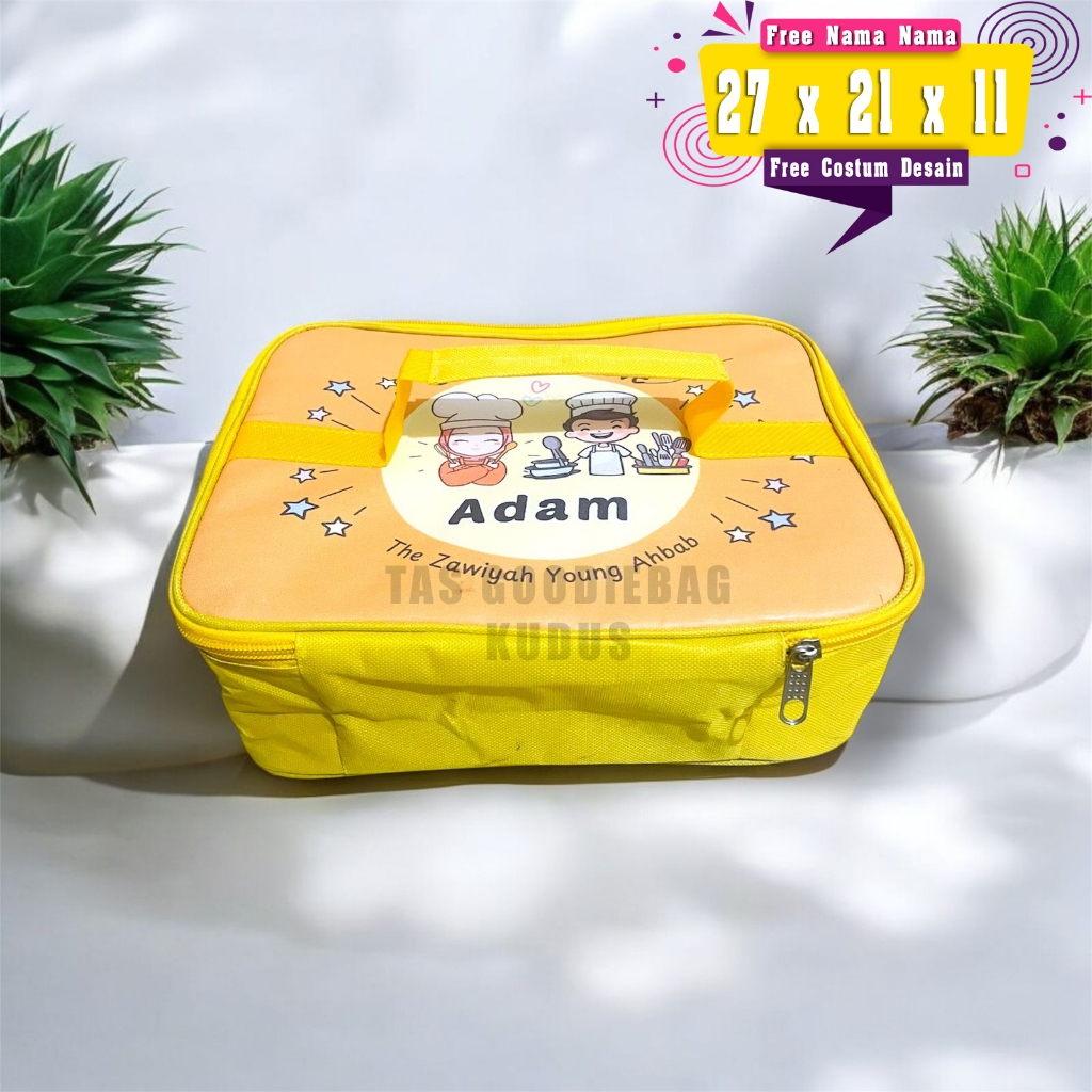 CAB Tas Lunch Box Anak Tahan Panas Tupperware Model Labubu Penghangat Makanan Free Costum Desain