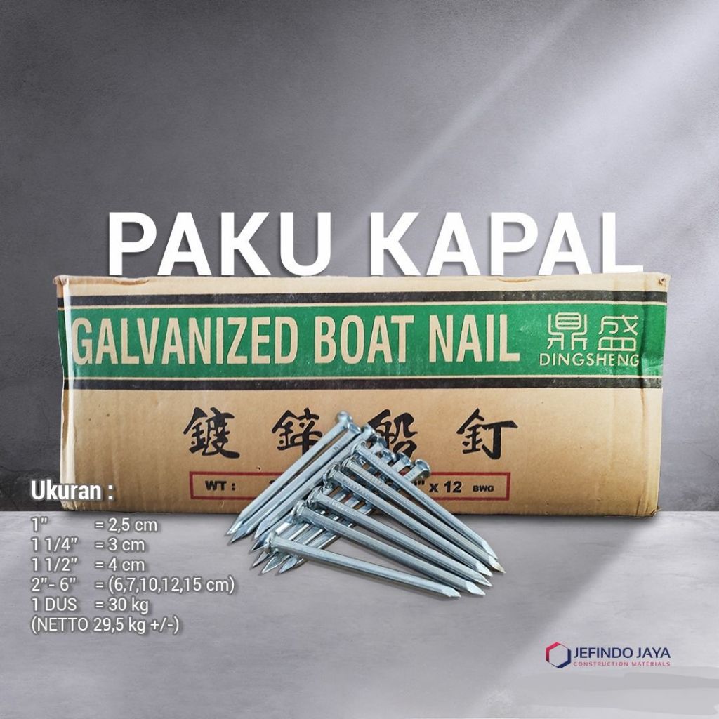 PAKU KAPAL - PAKU ULIN - PAKU PUTIH - Ukuran 2-6"