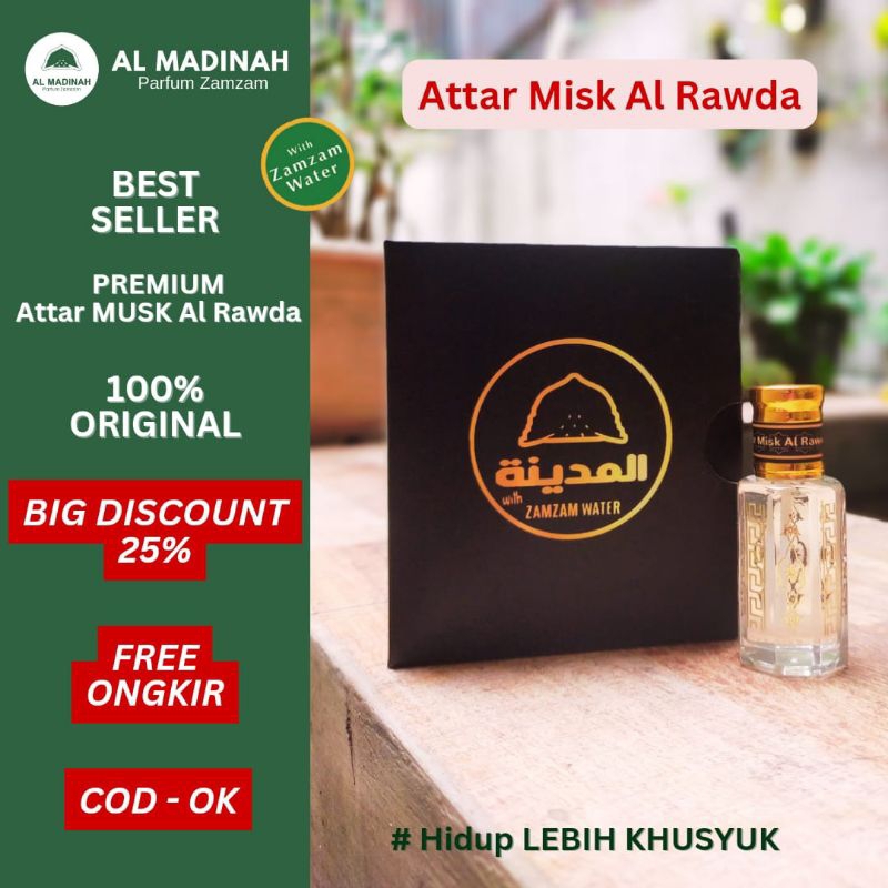 ATTAR SERIES - MISK AL RAWDA - Al Madinah Parfum Zamzam Makkah Madinah Rose Nabawi Haramain Oud