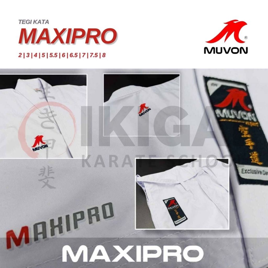 MUVON MAXIPRO TEGI KATA Karate-Gi Baju Karate